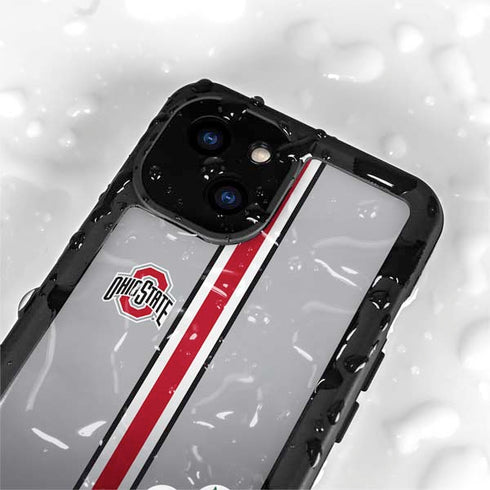 Ohio State University Buckeyes iPhone 15 Waterproof Case